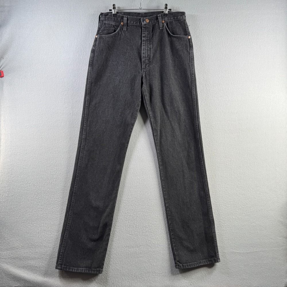 Vintage Wrangler Jeans Mens Fits 31x36 Black 80s Cowboy Cut Original 13MWZPB USA